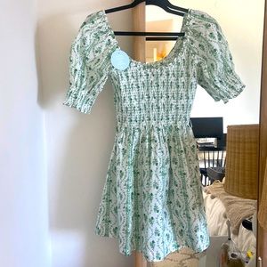 Hill House Naia Nap Dress- Green Vine